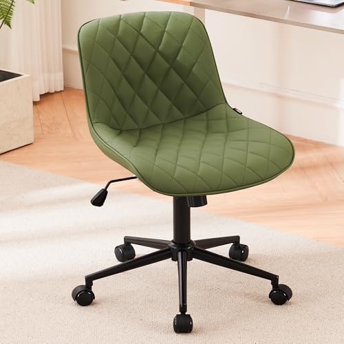 Armless Desk Chair for Home Office - Olive